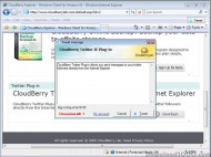 CloudBerry Twitter plug-in for IE screenshot